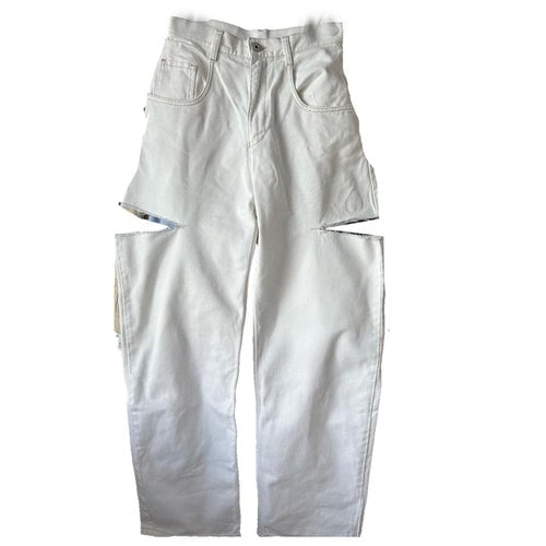 Pre-owned Maison Margiela Large Jeans In White