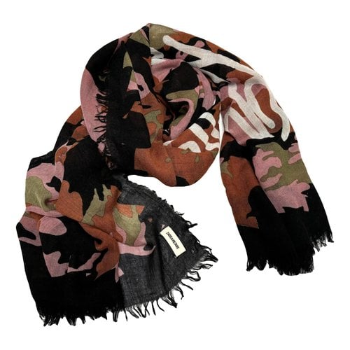 Pre-owned Zadig & Voltaire Cashmere Neckerchief In Pink