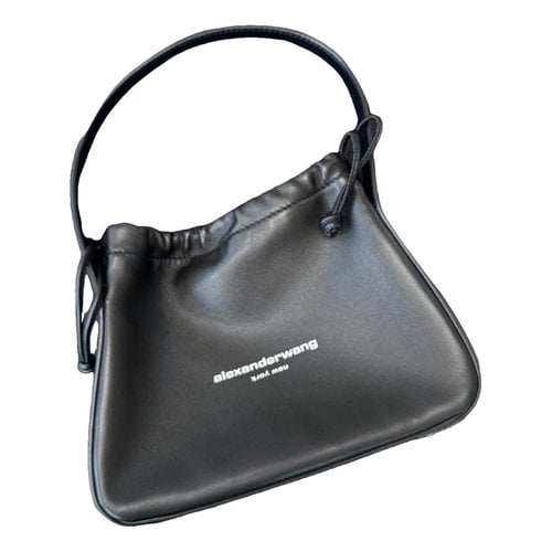 Pre-owned Alexander Wang Ryan Leather Handbag In Black