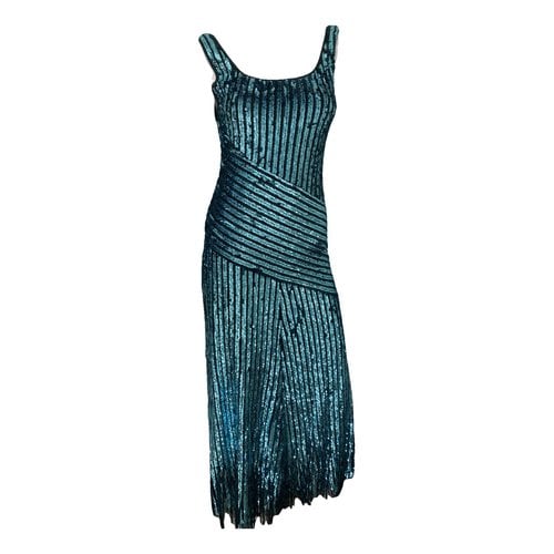 Pre-owned Etro Silk Mid-length Dress In Blue