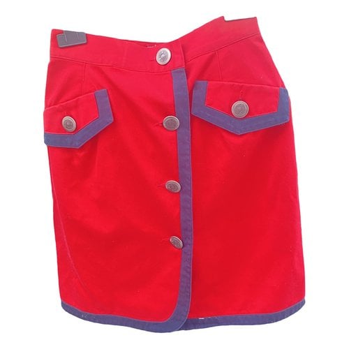 Pre-owned Moschino Cheap And Chic Mini Skirt In Red
