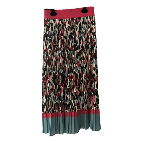 Pre-owned Elisabetta Franchi Silk Mid-length Skirt In Multicolour