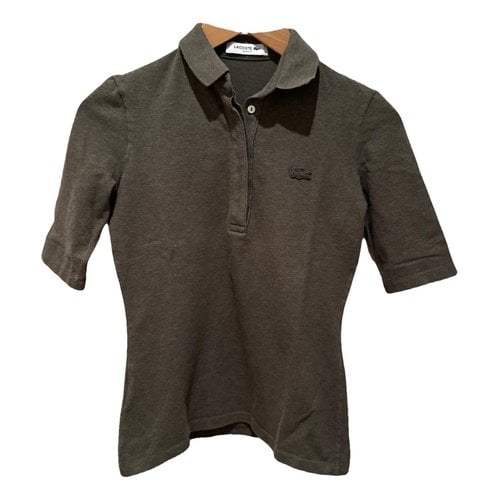 Pre-owned Lacoste Polo In Khaki