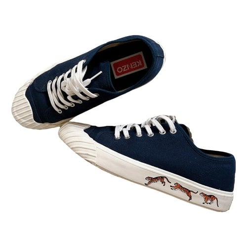 Pre-owned Kenzo Lace Ups In Navy