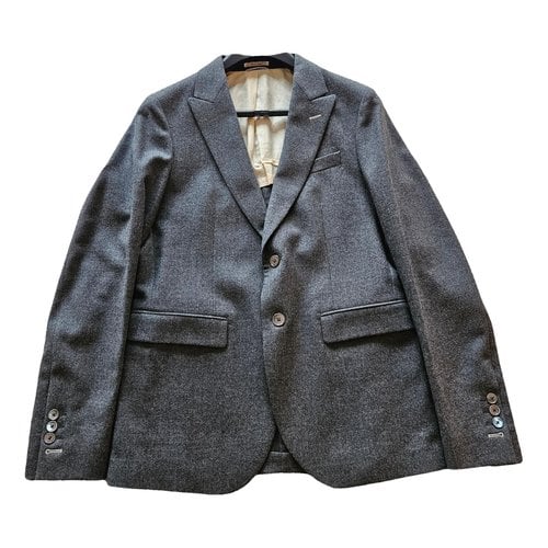 Pre-owned Gant Rugger Wool Suit In Grey