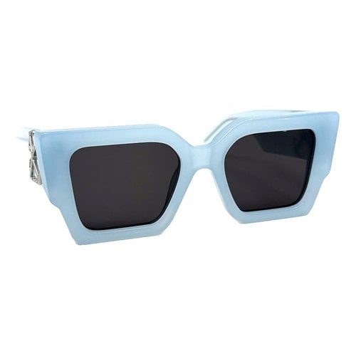 Pre-owned Off-white Oversized Sunglasses In Blue