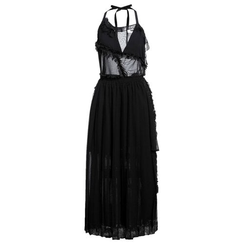 Pre-owned Mm6 Maison Margiela Maxi Dress In Black