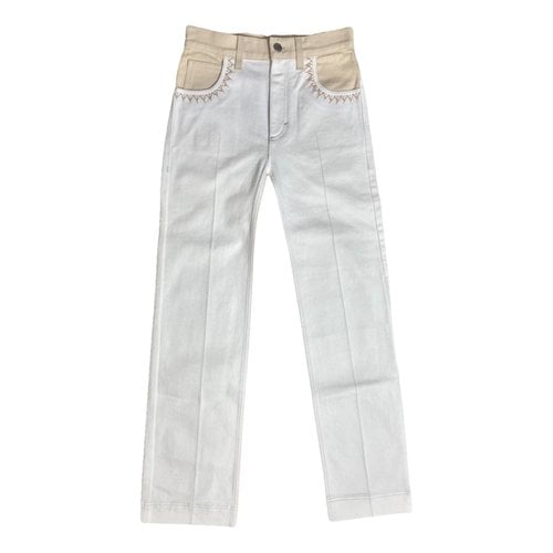 Pre-owned Chloé Jeans In Beige
