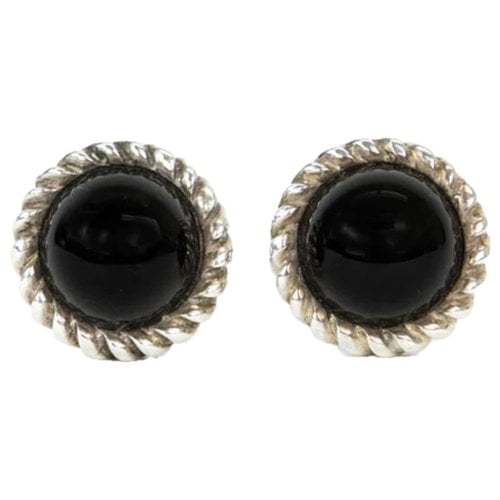 Pre-owned Tiffany & Co Silver Earrings In Black
