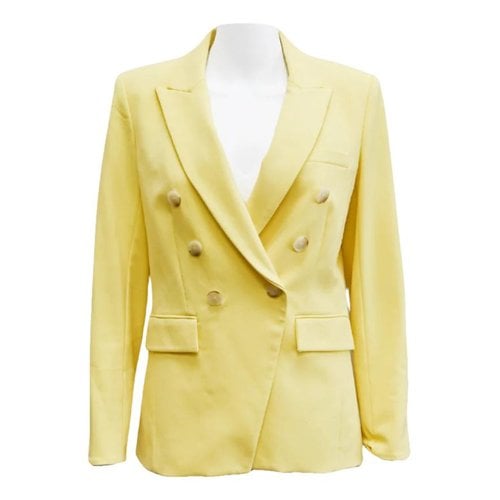 Pre-owned Veronica Beard Blazer In Yellow