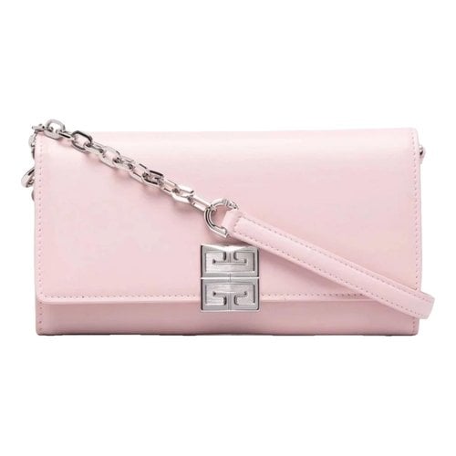 Pre-owned Givenchy 4g Leather Crossbody Bag In Pink