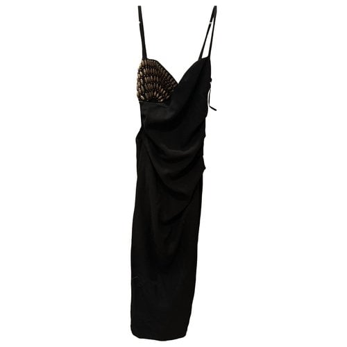 Pre-owned Nanushka Mid-length Dress In Black