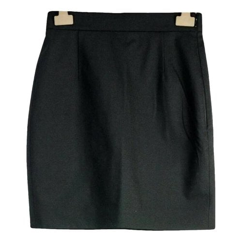Pre-owned Dsquared2 Wool Mid-length Skirt In Black