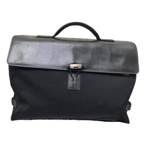 Pre-owned Montblanc Leather Satchel In Black