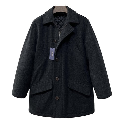 Pre-owned Polo Ralph Lauren Wool Coat In Anthracite