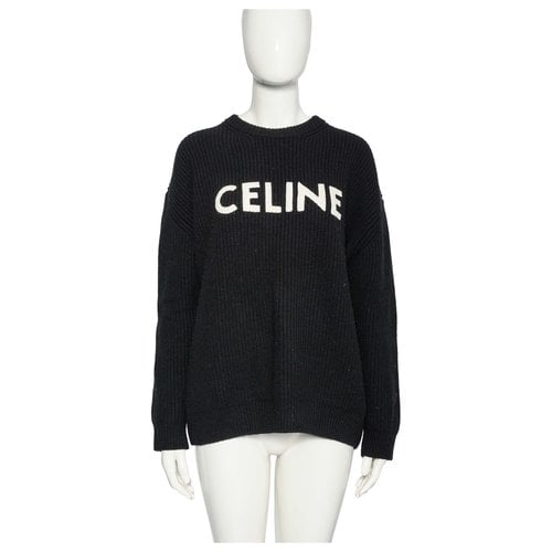 Pre-owned Celine Wool Jumper In Black