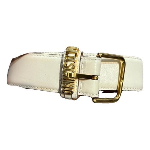 Pre-owned Moschino Leather Belt In Other