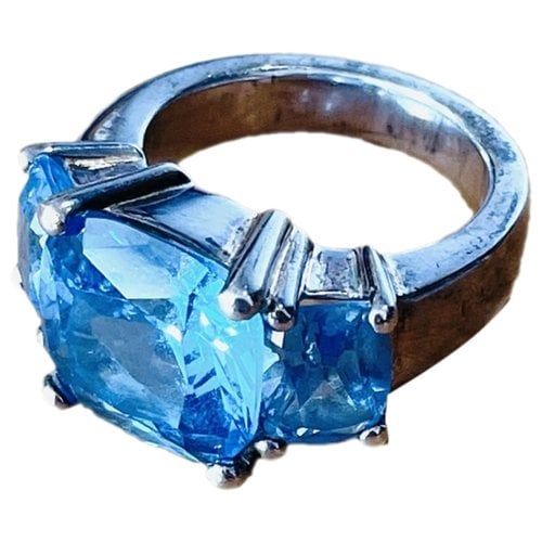 Pre-owned Thomas Sabo Silver Ring In Blue
