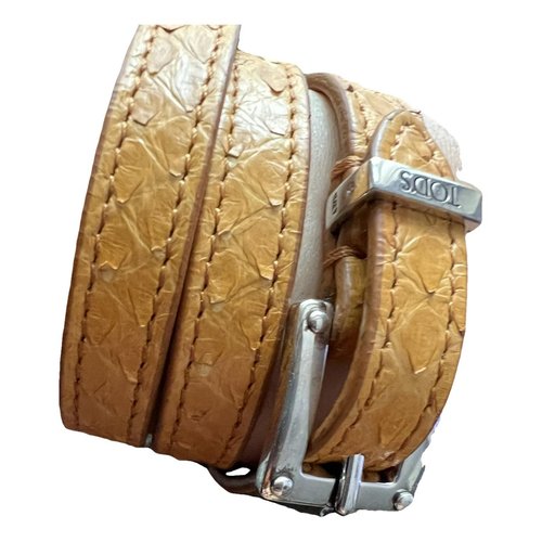 Pre-owned Tod's Leather Bracelet In Brown