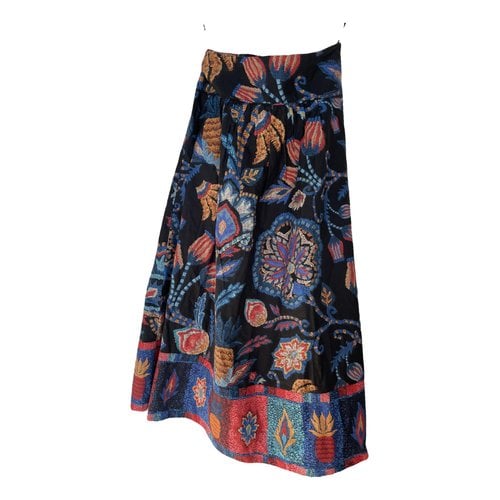 Pre-owned Farm Rio Maxi Skirt In Multicolour