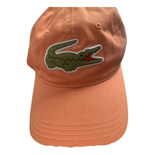 Pre-owned Lacoste Hat In Orange