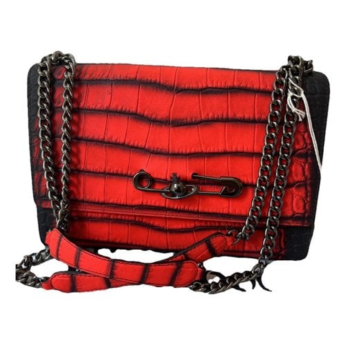 Pre-owned Vivienne Westwood Leather Crossbody Bag In Red