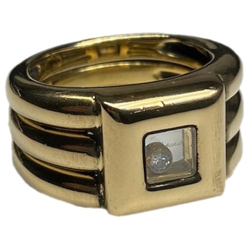 Pre-owned Chopard Happy Diamonds Yellow Gold Ring