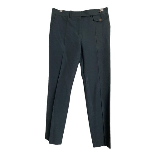 Pre-owned Celine Straight Pants In Green