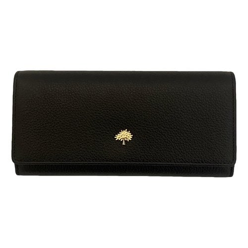 Pre-owned Mulberry Leather Purse In Black