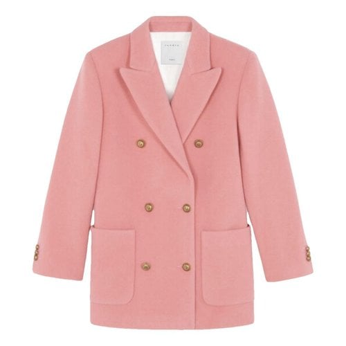 Pre-owned Sandro Coat In Pink
