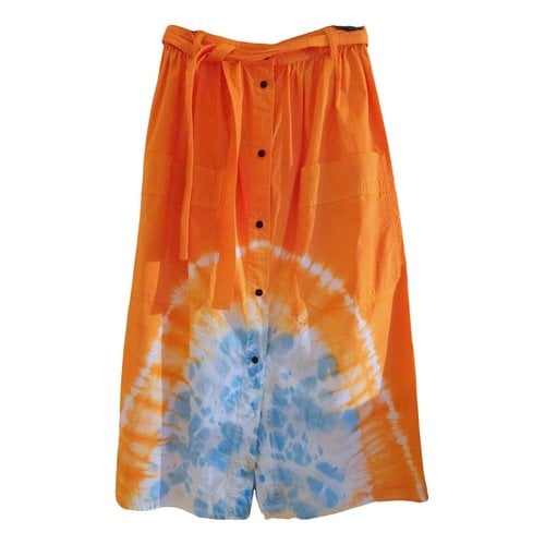 Pre-owned Msgm Mid-length Skirt In Multicolour