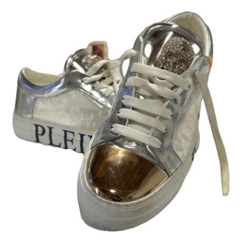 Pre-owned Philipp Plein Cloth Trainers In White