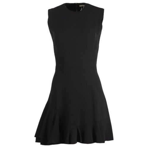 Pre-owned Victoria Beckham Silk Mini Dress In Black