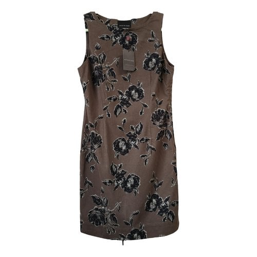 Pre-owned Bitte Kai Rand Mid-length Dress In Brown