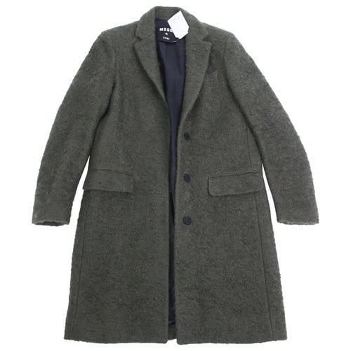 Pre-owned Msgm Wool Coat In Green