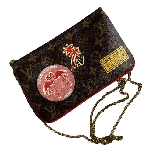 Pre-owned Louis Vuitton Double Zip Cloth Crossbody Bag In Other