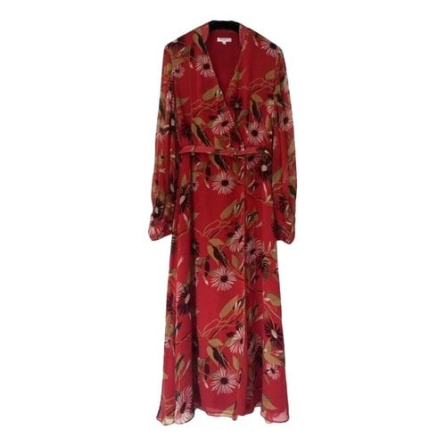 Pre-owned Equipment Silk Mid-length Dress In Red