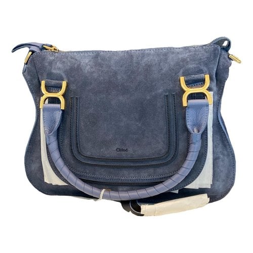 Pre-owned Chloé Marcie Handbag In Blue