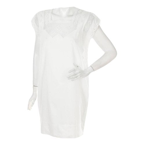 Pre-owned Claudie Pierlot Mid-length Dress In White