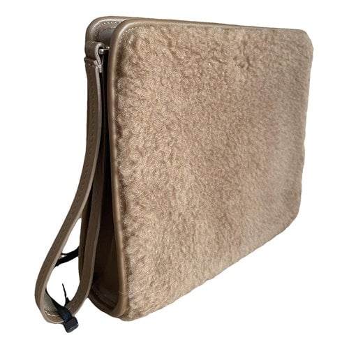 Pre-owned Max Mara Wool Purse In Camel