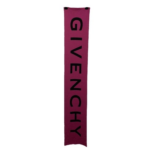 Pre-owned Givenchy Wool Scarf In Pink