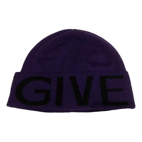 Pre-owned Givenchy Wool Hat In Purple