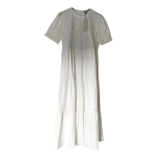 Pre-owned Never Fully Dressed Mid-length Dress In Ecru