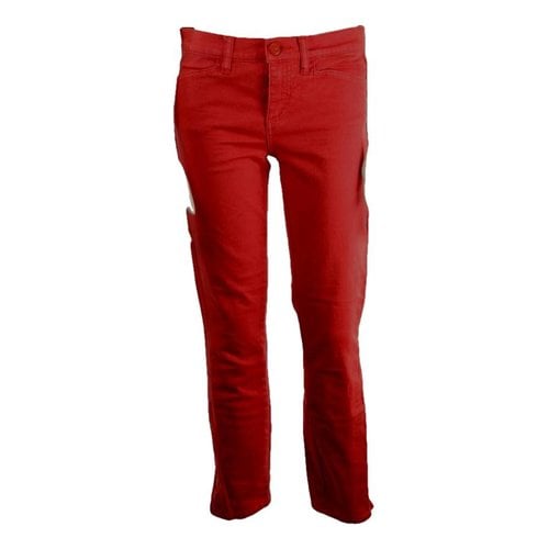 Pre-owned Tory Burch Jeans In Red
