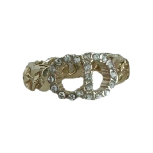 Pre-owned Dior Clair D Lune Ring In Gold