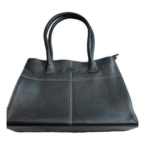 Pre-owned Osprey Leather Handbag In Black