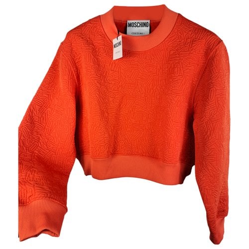 Pre-owned Moschino Sweatshirt In Orange