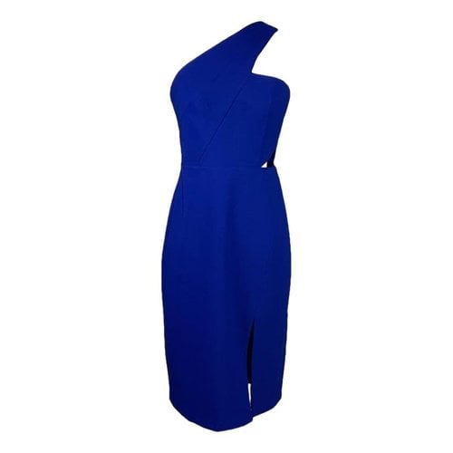 Pre-owned Aidan Mattox Mid-length Dress In Blue