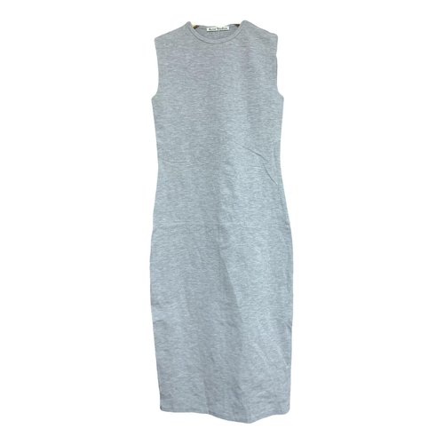 Pre-owned Acne Studios Maxi Dress In Grey