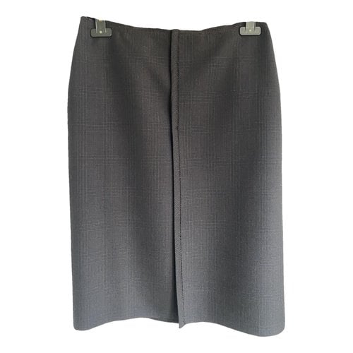 Pre-owned Prada Wool Mid-length Skirt In Brown